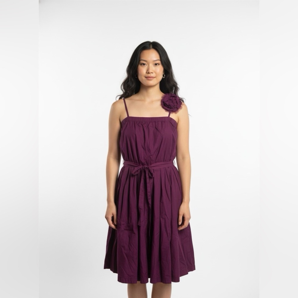 NWT LANVIN Purple cotton Dress